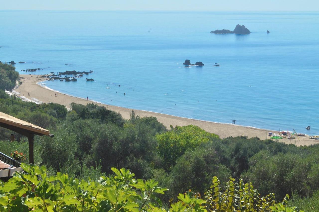 Luxury Loft Apartment With Pool - Pelekas Beach, Corfu Екстериор снимка